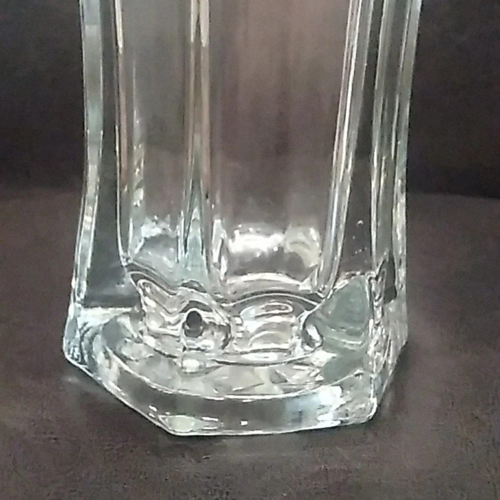 Crystal 6 Sided Flower Vase